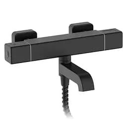 Термостатический смеситель для ванны с коротким изливом Koer KB-47011-05 KR4721 Черный матовый