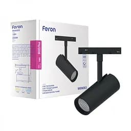 Светодиодный магнитный трековый светильник Feron MGN303, 10W 4000К черный (41946)