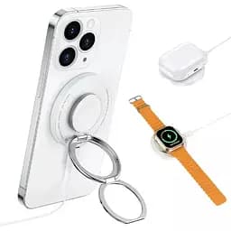 Бездротовий зарядний пристрій WiWU Wi-W027 3in1 MagSafe [112588] - мініатюра 4