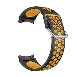 Ремінець для Samsung Galaxy Watch 4 40mm - чорно-жовтий ширина кріплення 20мм силікон Watchbands Galaxy Uniq (W40-5WB51608137) - мініатюра 3