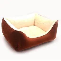 Лежак для собак та котів Zoo-hunt Тайфун двосторонній коричневий №1 300х400х210 мм