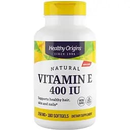 Вітамін E Healthy Origins Vitamin E суміш Токоферолів 400 МО 180 капсул