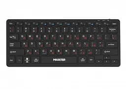 Клавиатура беспроводная Maxxter KBW-C01B-UA, черный, USB 2.4GHz, 78 кнопок, аккумулятор 180 mAh