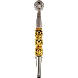 Курительная трубка N35 Classic Rasta pipe Skull 150 мм (YD088)