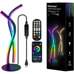 Сучасна світлодіодна настільна лампа Wefomey, RGBWIC Ambiance