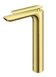 Змішувач для умивальника Kohlman Experience Brushed Gold високий QB170E-GDB Золотий