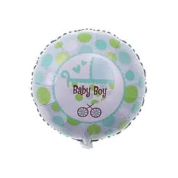 Шар воздушный фольгированный (45 см) Коляска для мальчика