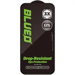 Захисне 2.5D скло Blueo Drop-Resistant 35+ KG для Apple iPhone 17 Pro Max / 16 Pro Max 6.9" Чорний - мініатюра 2
