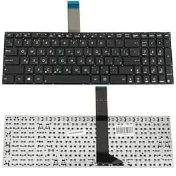 Клавіатура для ноутбука ASUS (X501, X550, X552, X750 series) rus, black, без фрейма, без кріплень (оригінал) - мініатюра 2
