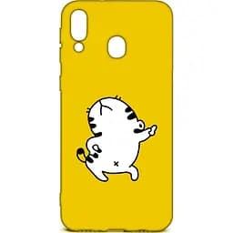Чохол-накладка Toto Cartoon Soft Silicone TPU Case Samsung Galaxy M20 Cat Yellow