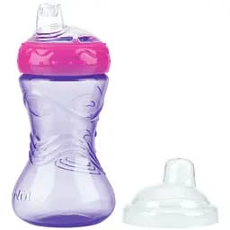 Поильник-непроливайка Nuby Easy Gripper с носиком 300 мл фиолетовый (NV0406014prpl)