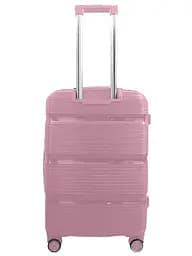 Валіза середня Milano bag 0307 поліпропілен Рожевий - мініатюра 3