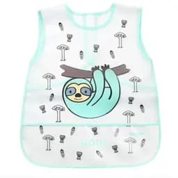 Нагрудник BabyOno Creative Baby Лінивець м'ятний (840)