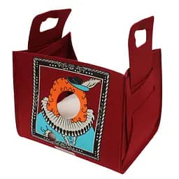 Лежак-сумка для котів Croci Popcat King Bordeaux 35x25x30 см (бордовий)