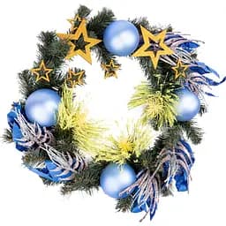 Вінок Novogod'ko Єдність 35 см білий (904878)