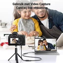 Кабель Ugreen Micro HDMI to HDMI 2.0, 25 см, 4K 60Hz, чорний, з нейлоновою оплеткою, (15842) - мініатюра 6
