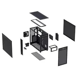 Корпус Asus Prime AP303 Mesh Black (90DC00V0-B39000) - мініатюра 3