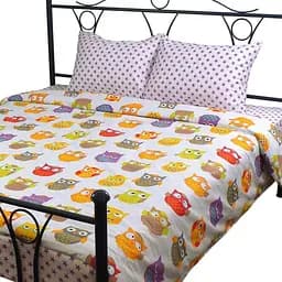 Комплект постельного белья Руно двойной "Сови_1" сатин 655.137К_Сови_1