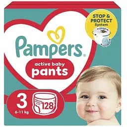 Подгузники Pampers Pants Midi Размер 3 (6-11 кг) 128 шт. (8006540069417)