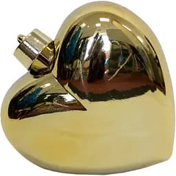 Велика ялинкова іграшка серце Linhai 23 см золотистий (890384)