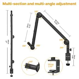 Штатив-тримач Ulanzi Vijim Multifunction Desk Setup Stand (UV-2873 LS25) (2873) - мініатюра 7