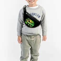 Сумка-бананка детская Йода Стар Варс "Star Wars" ,32х15см,сумка для мальчика  через плечо (00226)