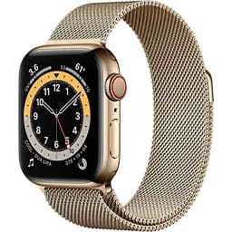 Смарт-часы Apple Watch Series 6 GPS + Cellular 44mm Gold Stainless Steel Case with Gold Milanese Loop (M07P3) [51002]