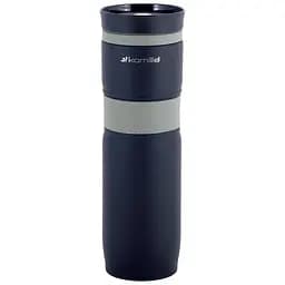 Термокружка Kamille з нержавіючої сталі з TPR-вставкою 900 мл сіра (KM-2068-GY)