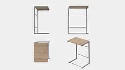 Столик Террі Ferrum-decor 650x440x330 Сірий метал ДСП Дуб Сонома 16 мм (FRD-104665) - мініатюра 8