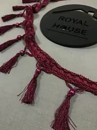 Бахрома бордовая