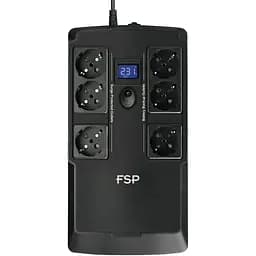 ДБЖ FSP NanoFit 800, 800ВА/480Вт, SCHUKO, USB/2хUSB зар 5V/1A(Max.), AVR, RG11 - мініатюра 2