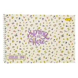 Альбом для рисования A4 Апельсин АП-0306-6, 24 листа, пружина сбоку