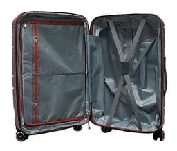 Валіза середня M поліпропілен Milano bag 0306 65×42×28см 56л Бордовий