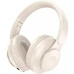 Бездротові повнорозмірні навушники Hoco w45 Enjoy Bluetooth Milky White (білі) 6942007601214