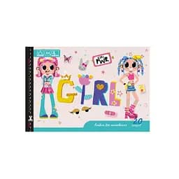 Альбом для малювання Апельсин A4 Girl PWR АП-0303-9 скоба з перфорацією