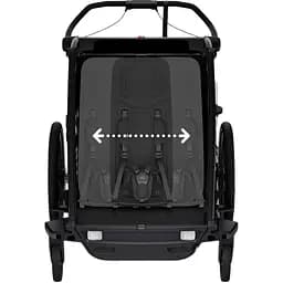 Дитяча коляска Thule Chariot Sport 2 Double (Black) (TH 10201031) - мініатюра 4