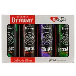 Набір пива Volynski Browar 4Rest, 4,4-5,8%, 6 л (12 шт. по 0,5 л) - мініатюра 2