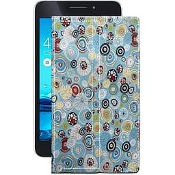 Чехол StatusCASE из экокожи для планшета Asus MeMo Pad 7 ME375Cl Круги-цветные