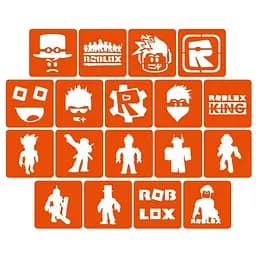Набор трафаретов для био-тату Roblox Fresh Tattoo Roblox_5x5_18_1