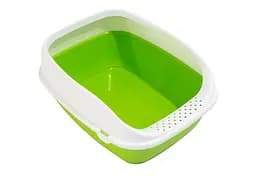 Туалет для кошек с рамкой MPS BETA PLUS MINI GREEN 43 x 31 x 16 см