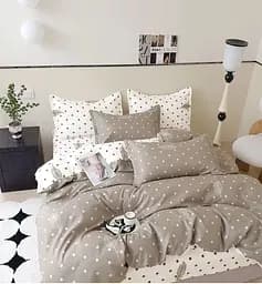 Постільна білизна Полуторна Діма Натуральний коттоновий комплект з компаньйоном Полуторка Наволочки 70х70см