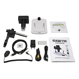 Цифровий мікроскоп Sigeta Superior 10x-220x 2.4" LCD 1080P HDMI/USB/TV - мініатюра 6