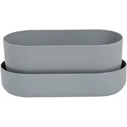 Вазон с поддоном Plastia Tolita, 3,2 л, серый (1909783020R)