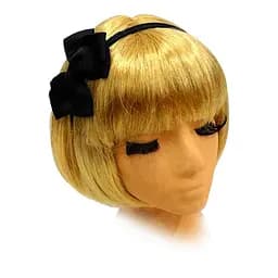 Обруч Seta Decor бант потрійний чорний