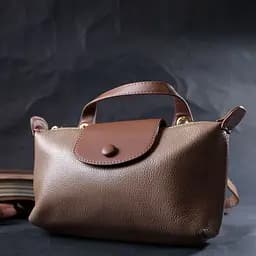 Ідеальна сумка жіноча з цікавим клапаном з натуральної шкіри Vintage 22251 бежева - мініатюра 7