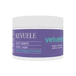 Крем для тела Нежный увлажняющий Silky Amber с ванилью и органой VELVETISH Revuele 300 мл