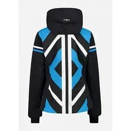 Куртка CMP Women's Geometric Patterned Ski Jacket Black/Blue M (1097-32W0256-U901 40) - мініатюра 4