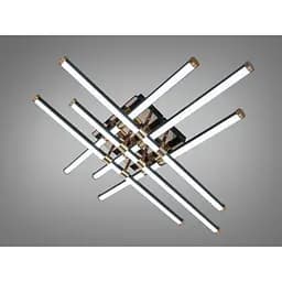 Стельова LED люстра Diasha чорна 80 Вт до 14 м²