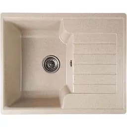 Гранітна кухонна мийка Romzha Klasicky 61 Bezhvy (402) з крилом