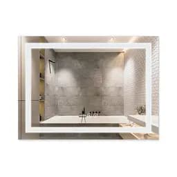 Дзеркало Qtap Mideya 800x600 (DC-F904) з LED-підсвічуванням та антизапотіванням QT2078F904W, Білий